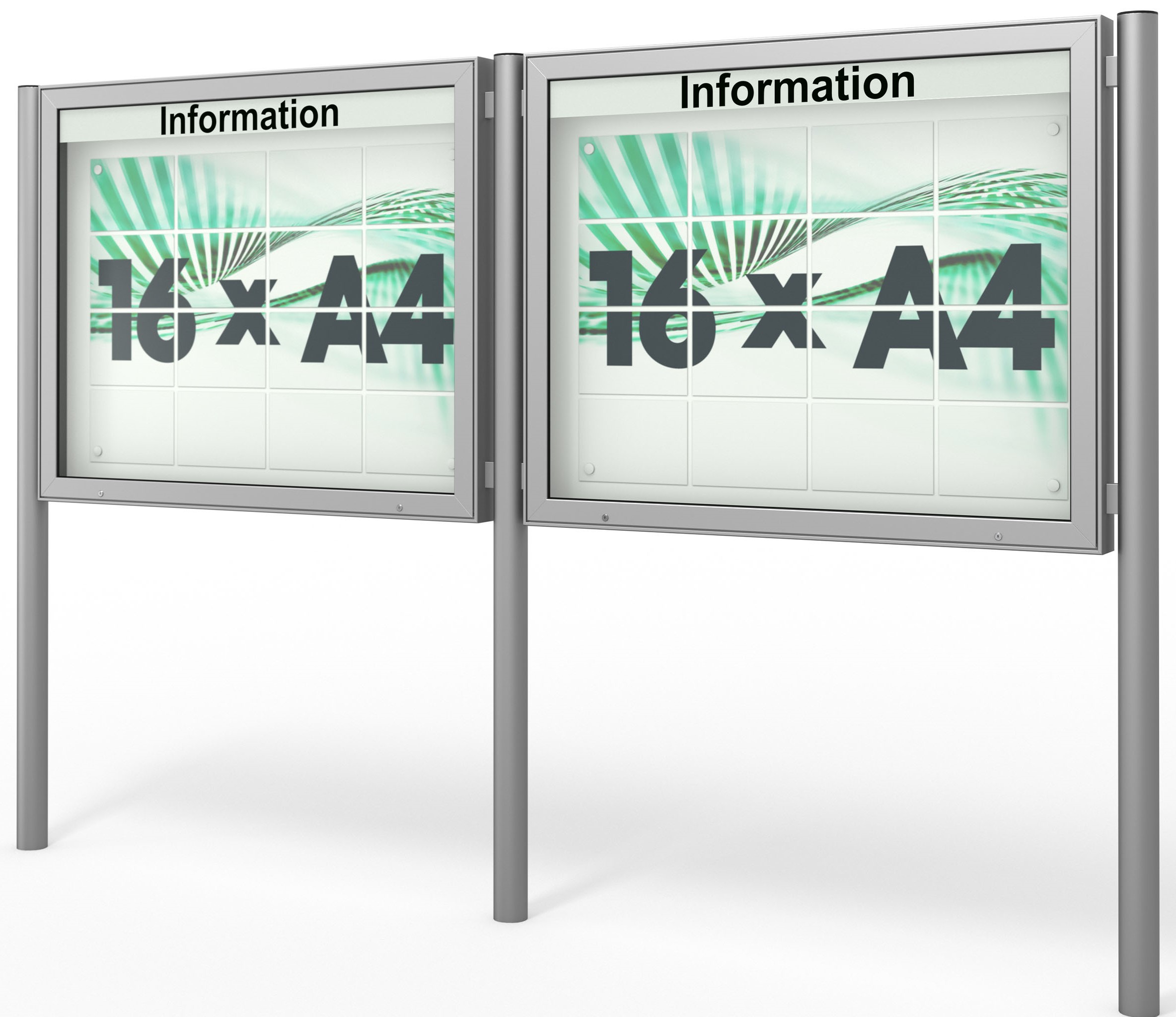 2er Schaukastenanlage - Reihenanlage 2er Schaukastenanlage - Reihenanlage